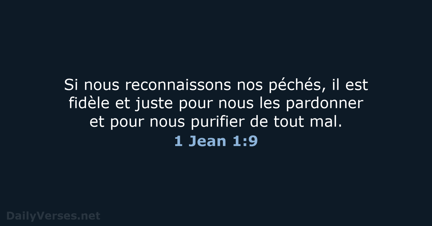 1 Jean 1:9 - SG21