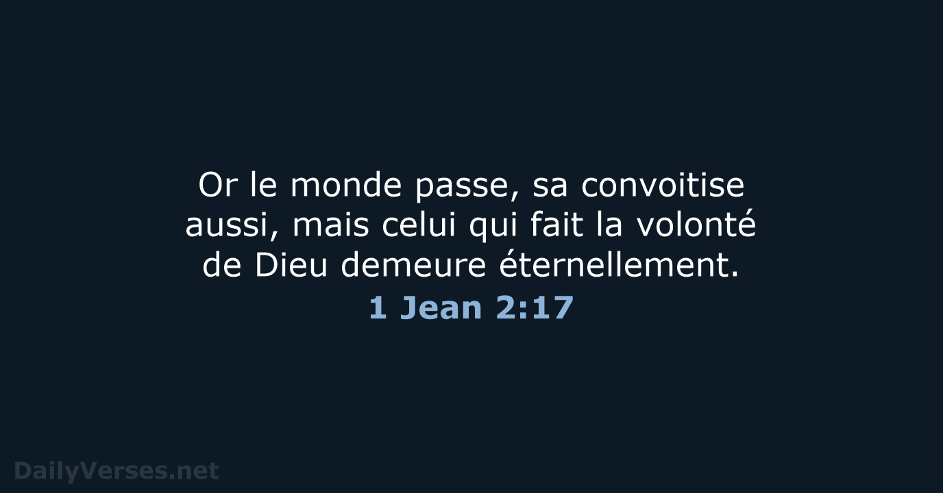 1 Jean 2:17 - SG21