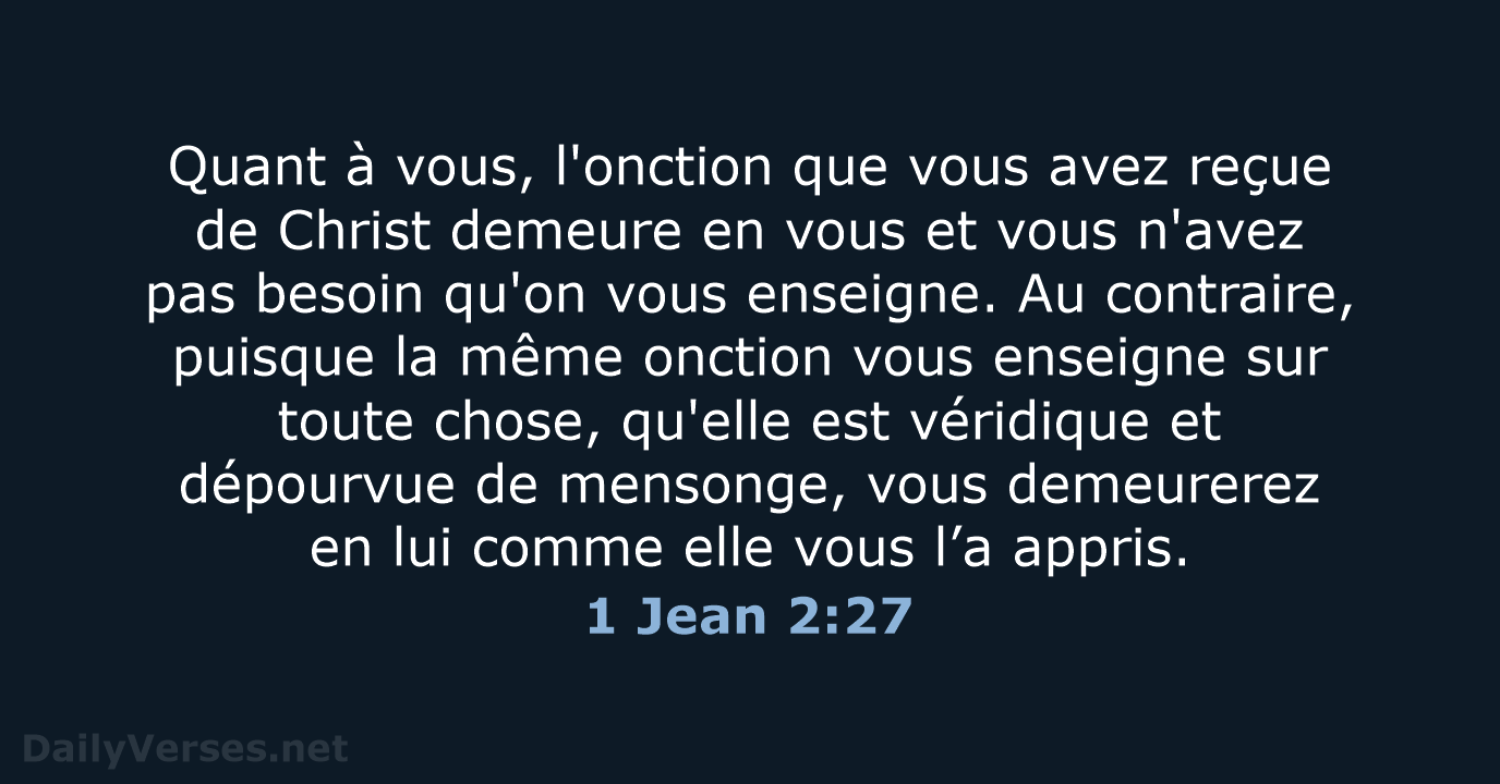 1 Jean 2:27 - SG21