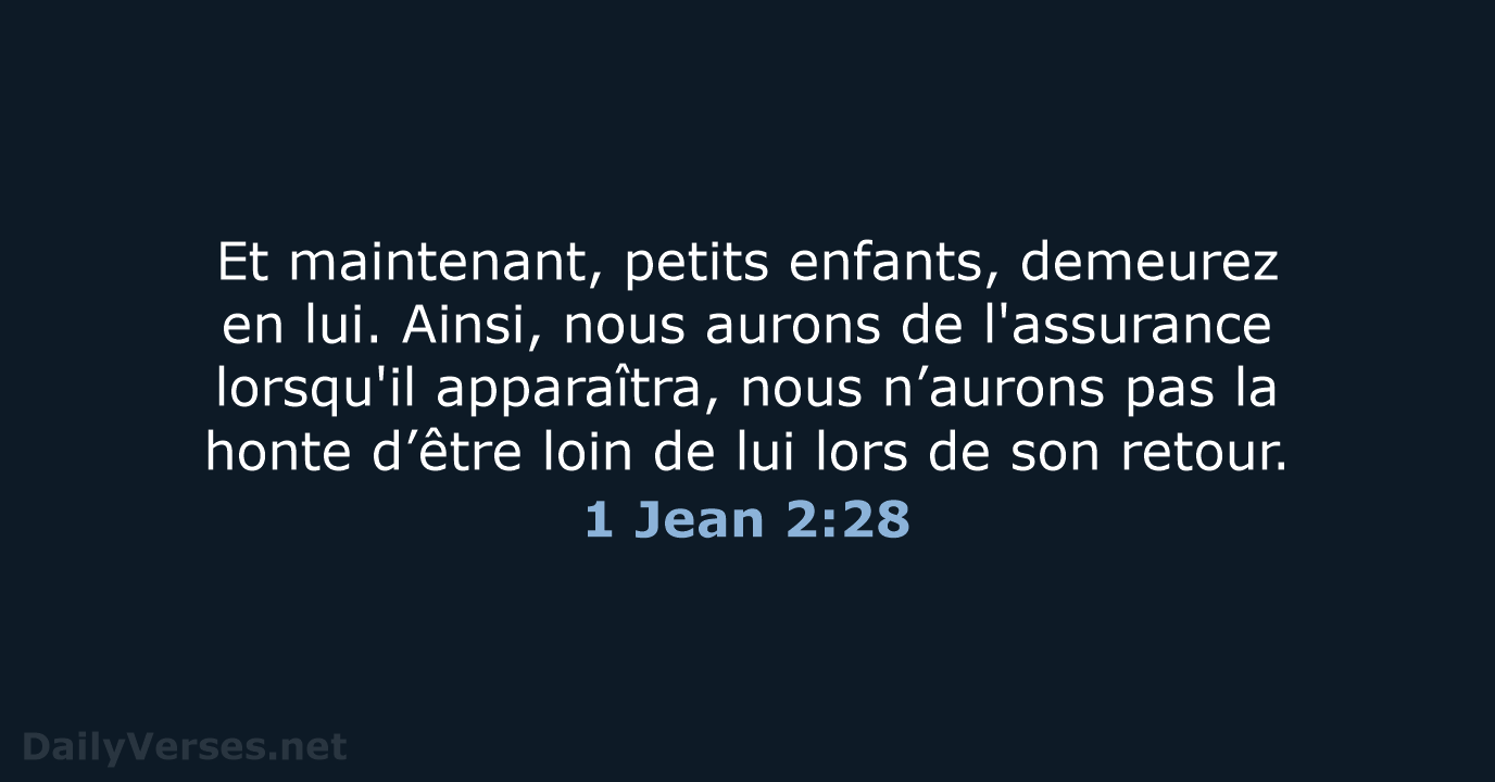 1 Jean 2:28 - SG21
