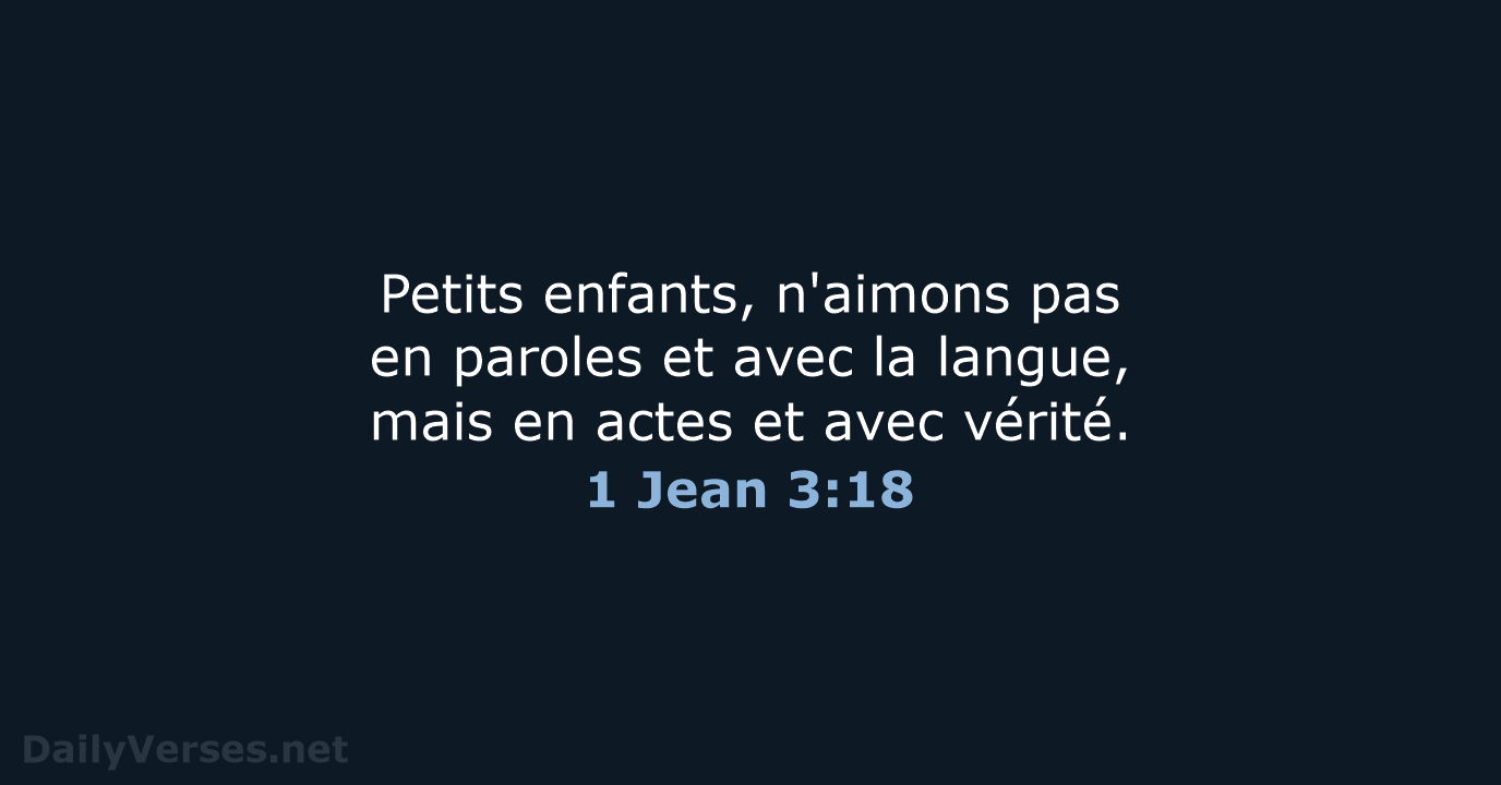 1 Jean 3:18 - SG21