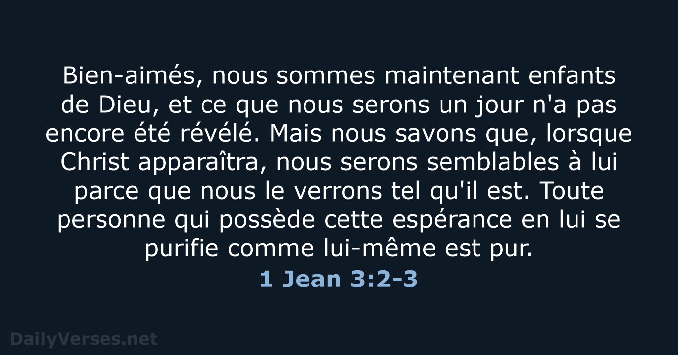 1 Jean 3:2-3 - SG21