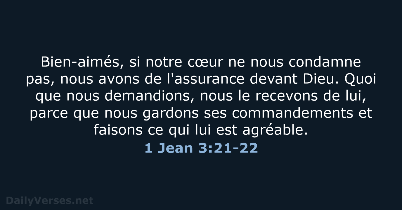 1 Jean 3:21-22 - SG21