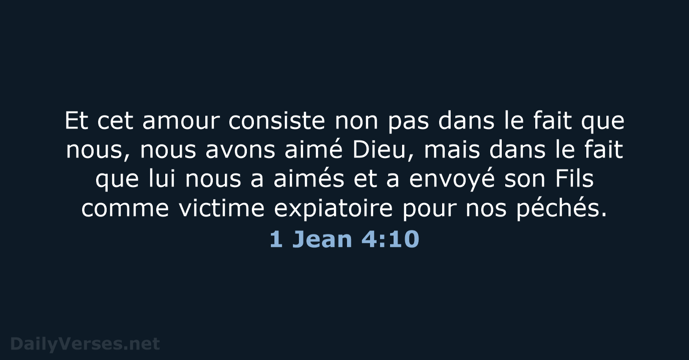 1 Jean 4:10 - SG21