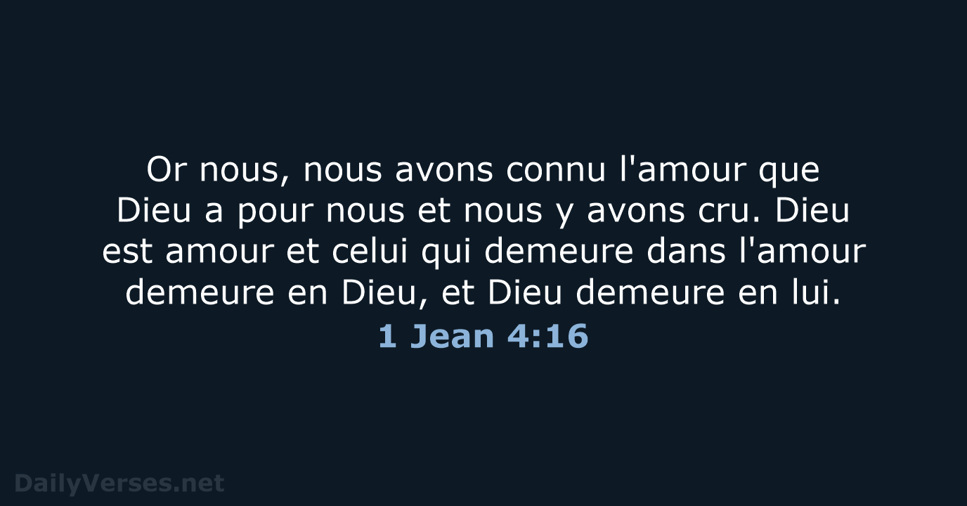 1 Jean 4:16 - SG21