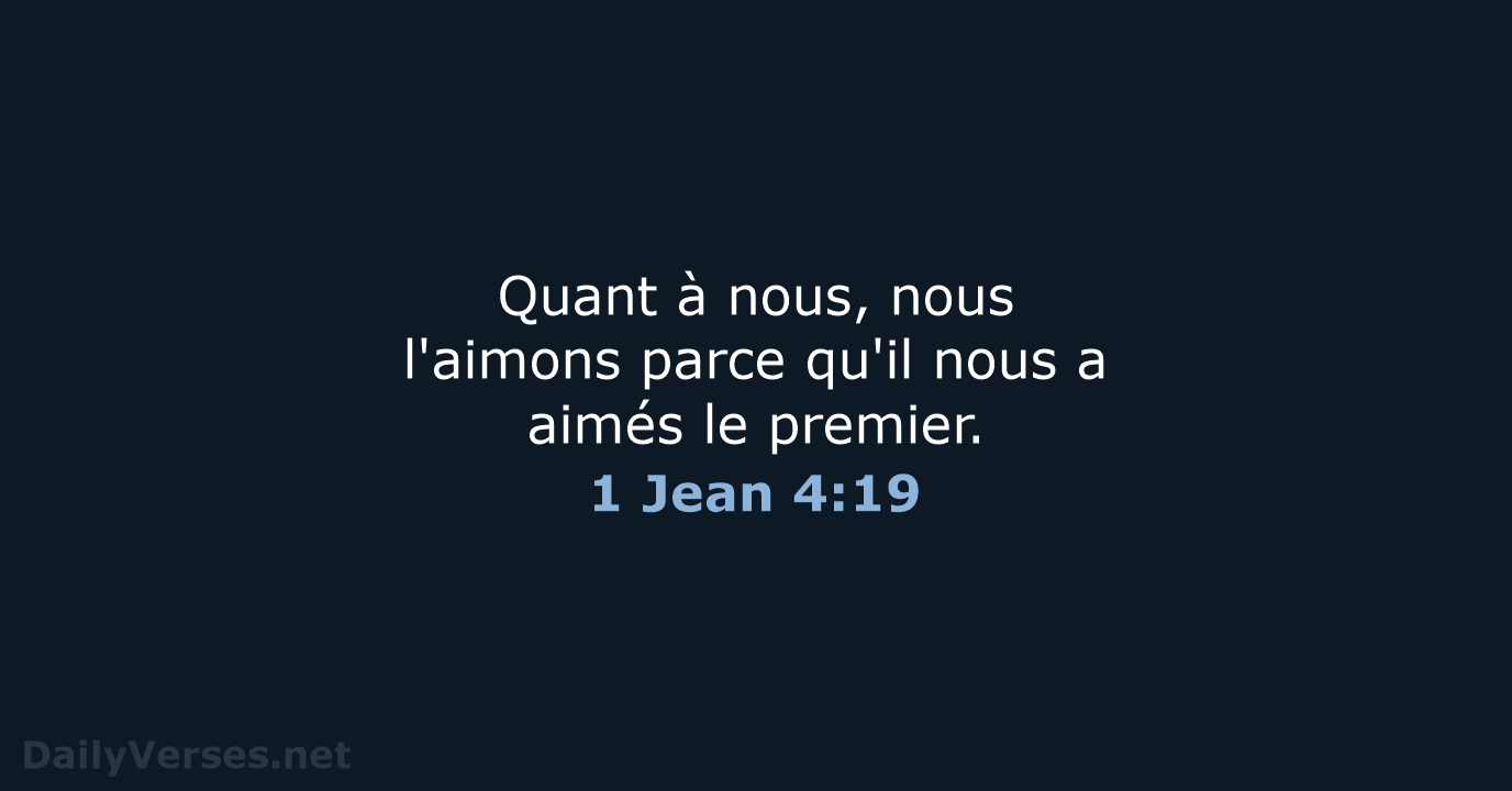 1 Jean 4:19 - SG21