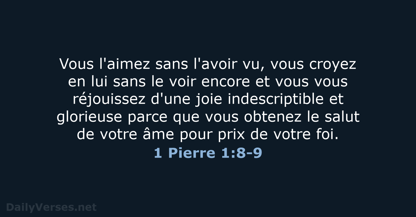 1 Pierre 1:8-9 - SG21