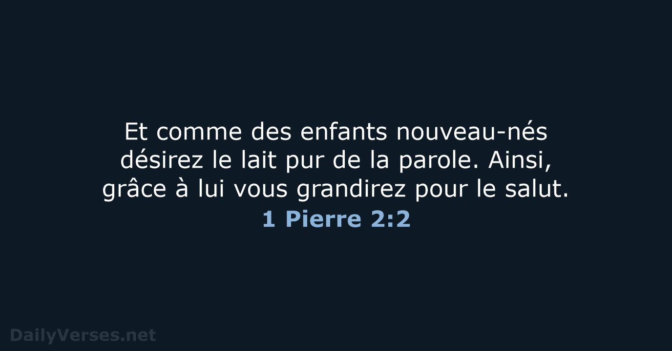 1 Pierre 2:2 - SG21