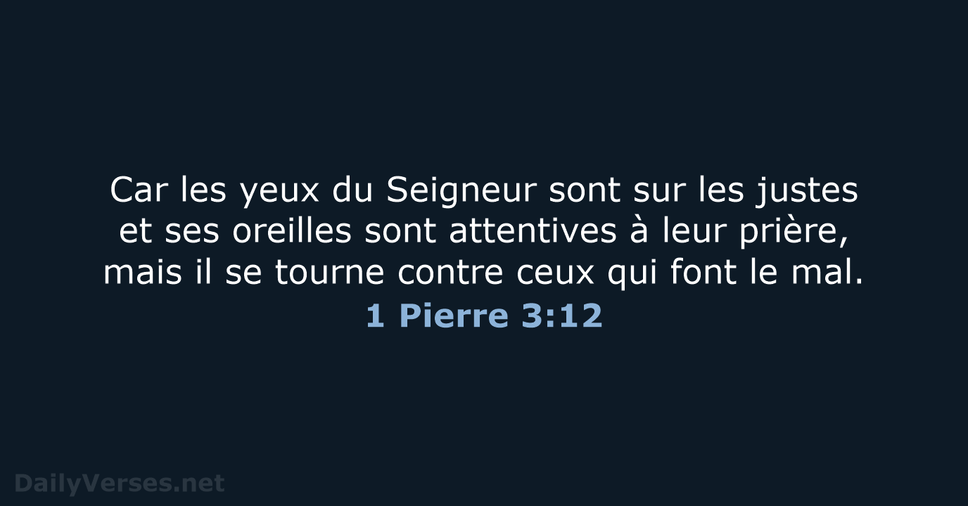 1 Pierre 3:12 - SG21