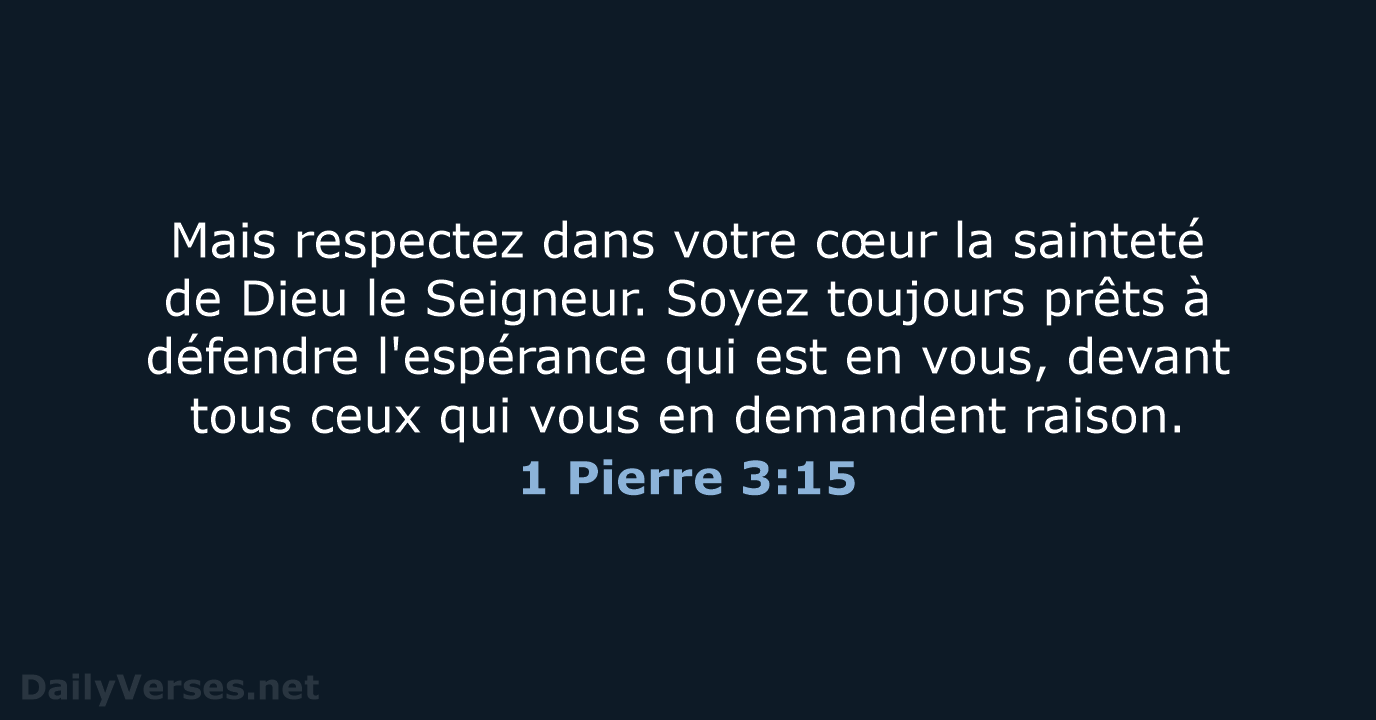 1 Pierre 3:15 - SG21