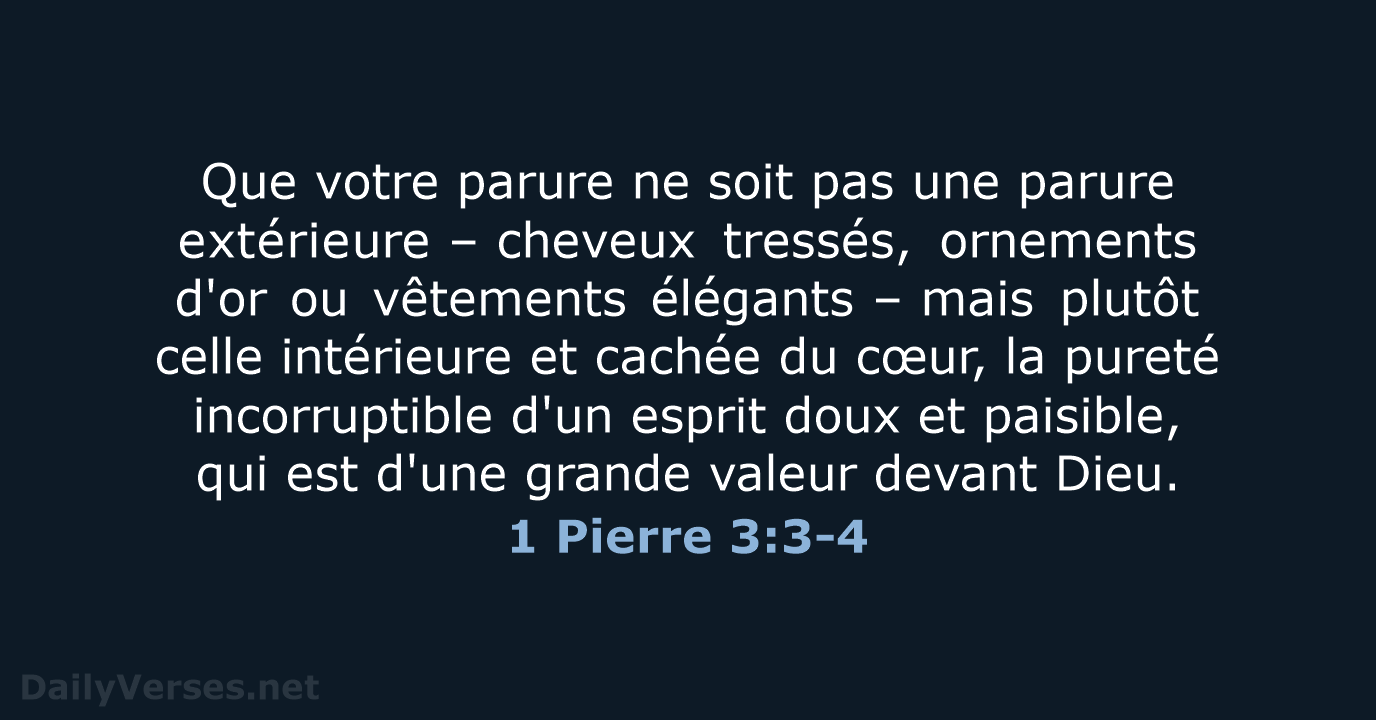 1 Pierre 3:3-4 - SG21