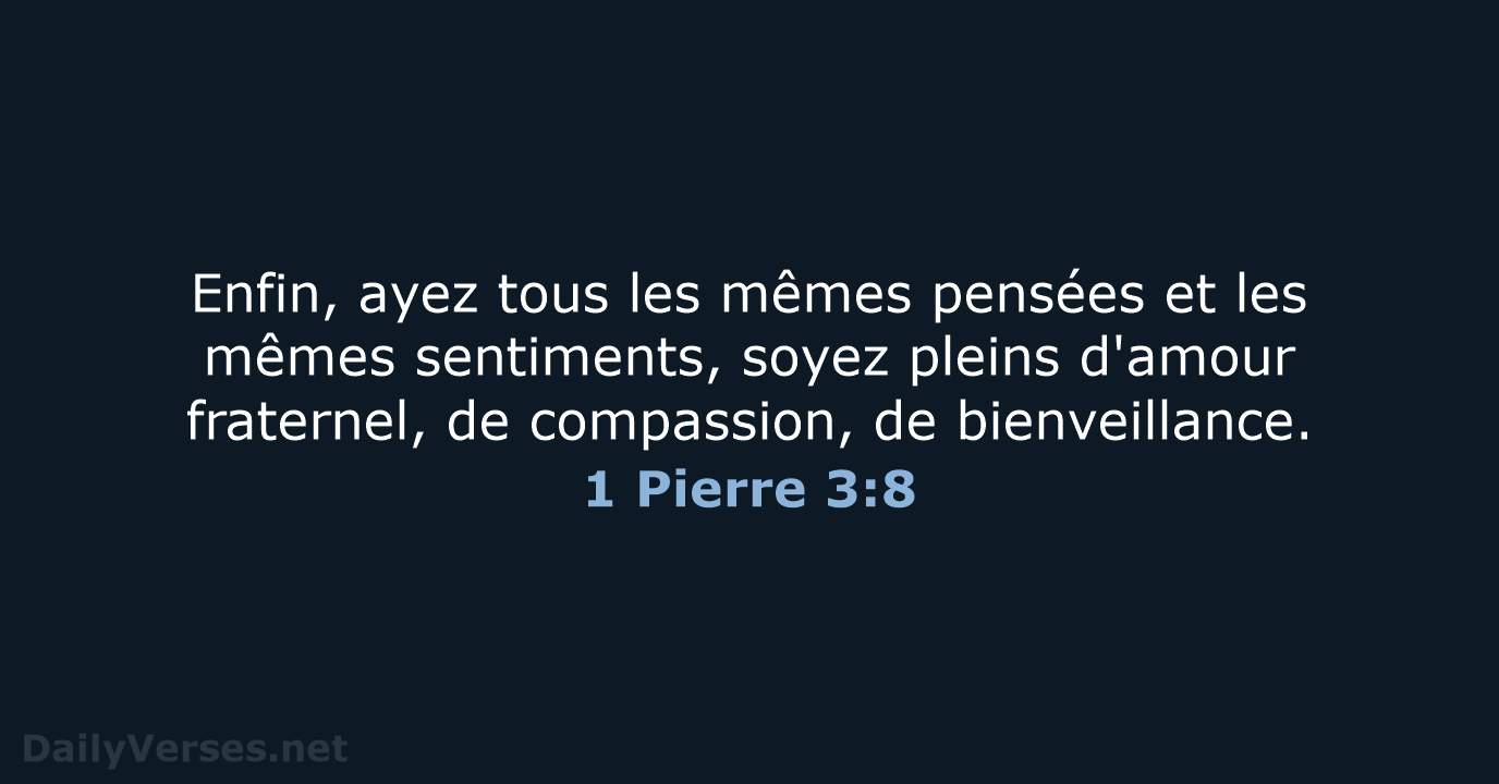 1 Pierre 3:8 - SG21