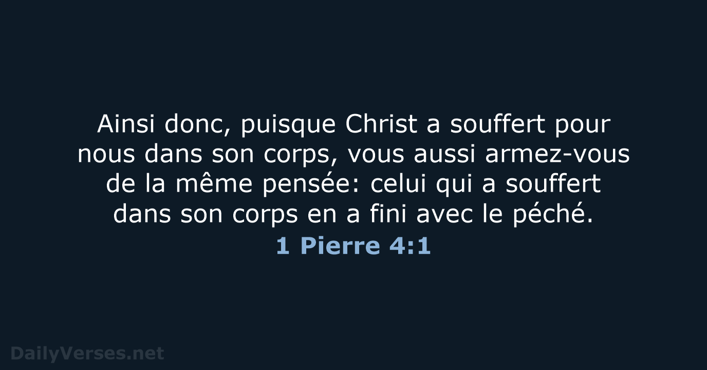 1 Pierre 4:1 - SG21