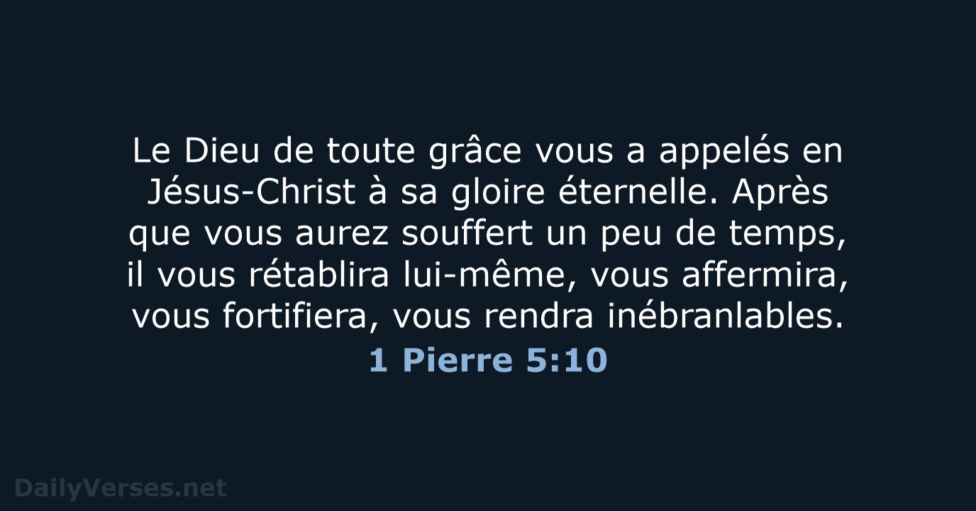 1 Pierre 5:10 - SG21