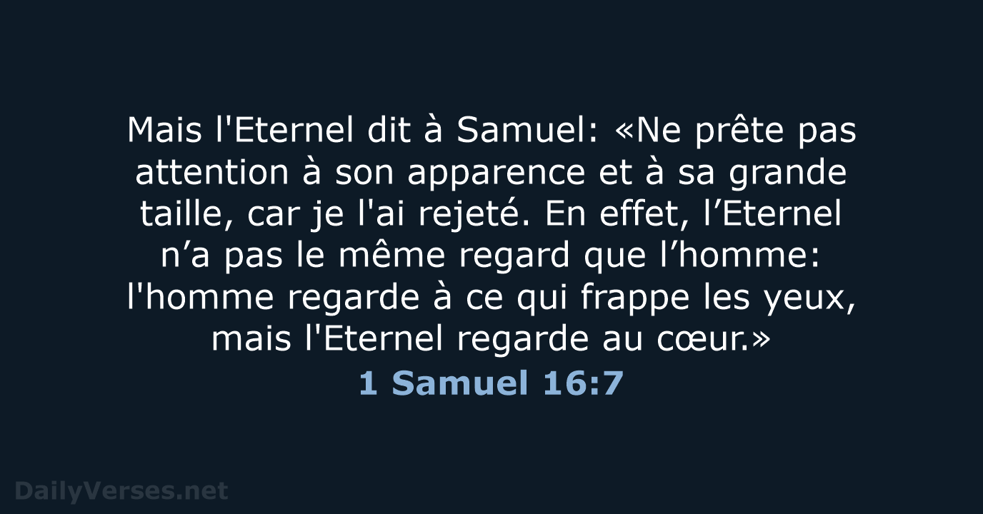 1 Samuel 16:7 - SG21