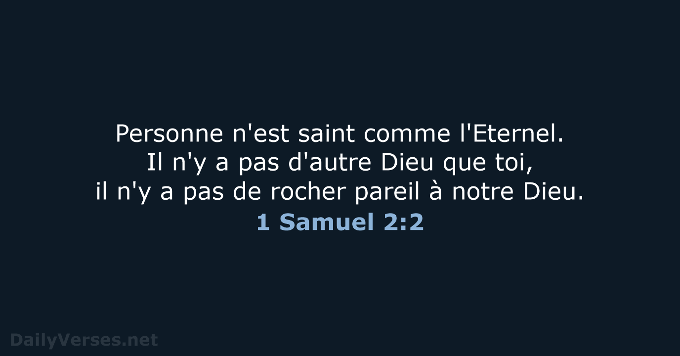 1 Samuel 2:2 - SG21