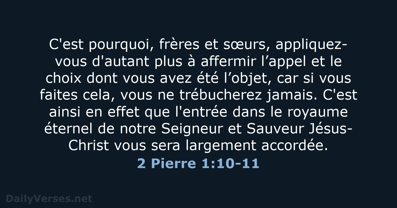 2 Pierre 1:10-11 - SG21