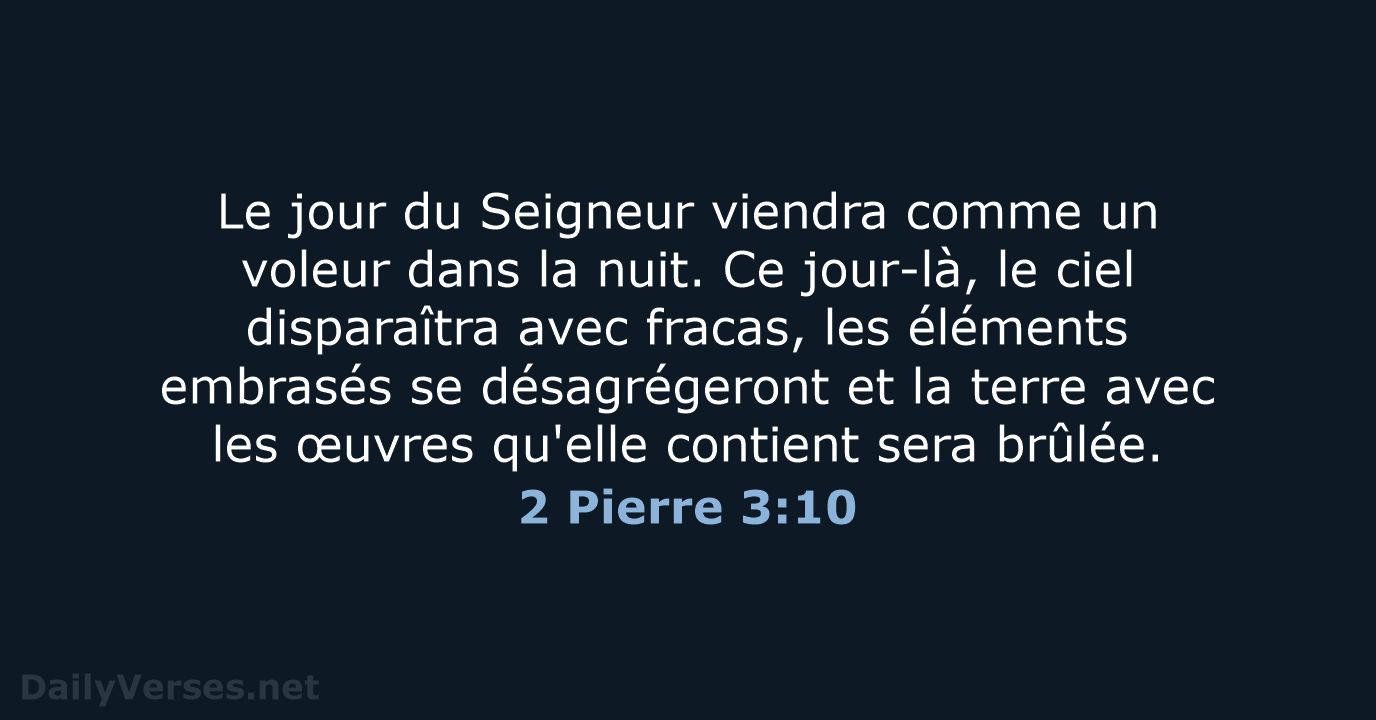 2 Pierre 3:10 - SG21