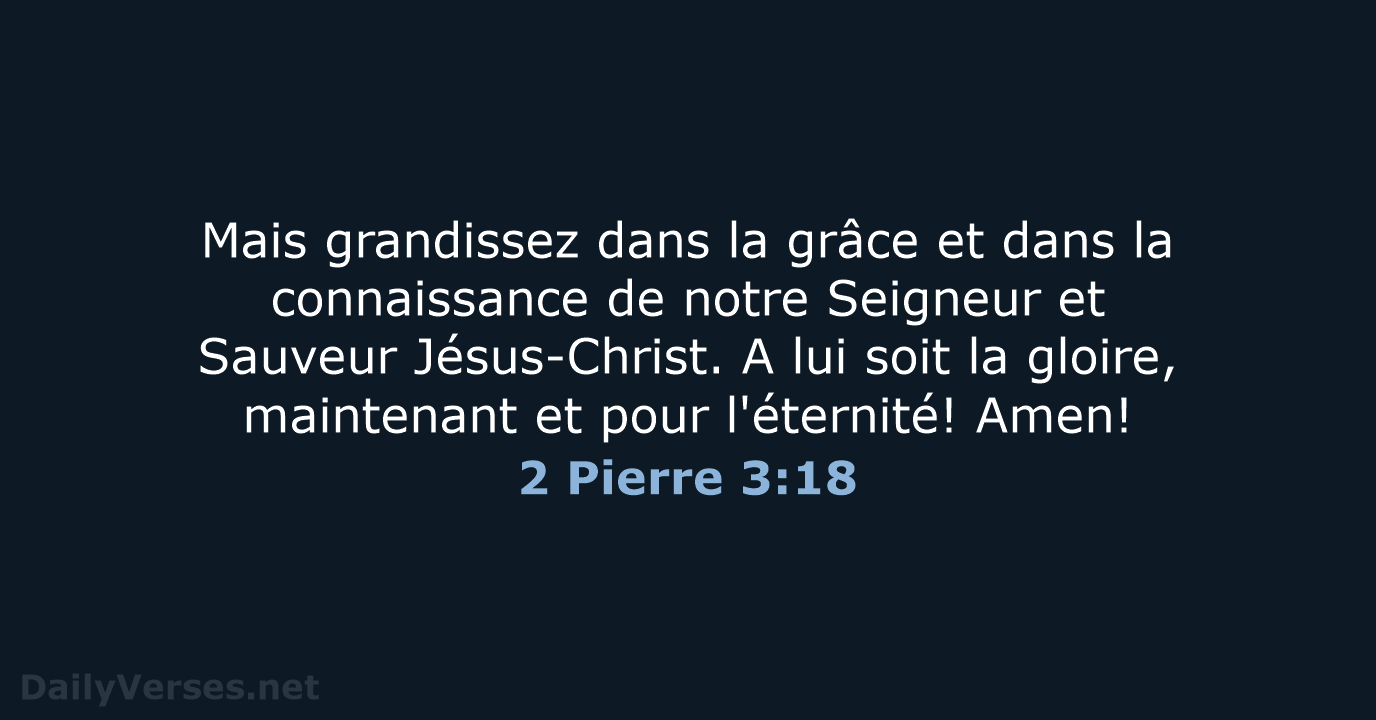 2 Pierre 3:18 - SG21