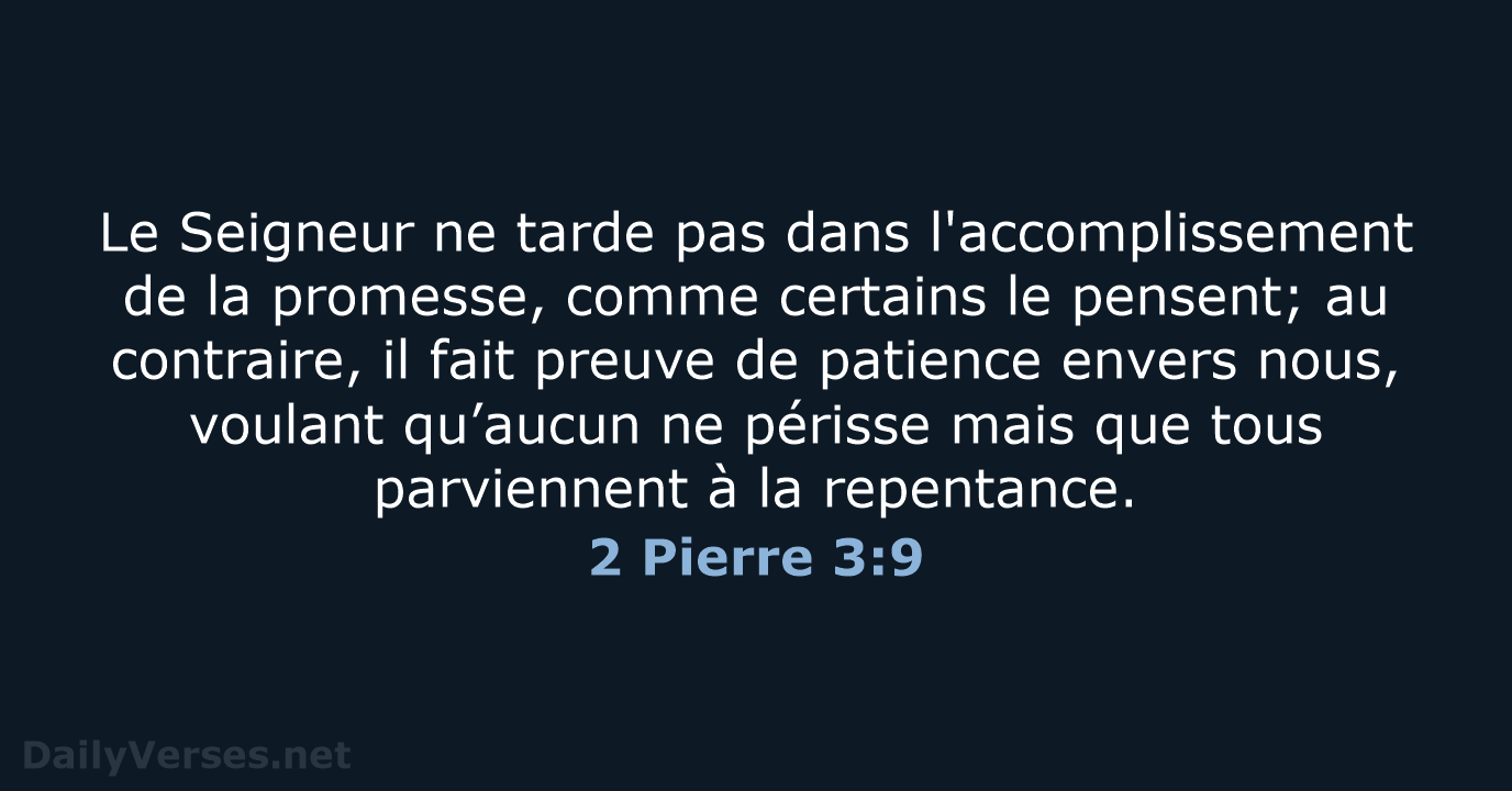 2 Pierre 3:9 - SG21