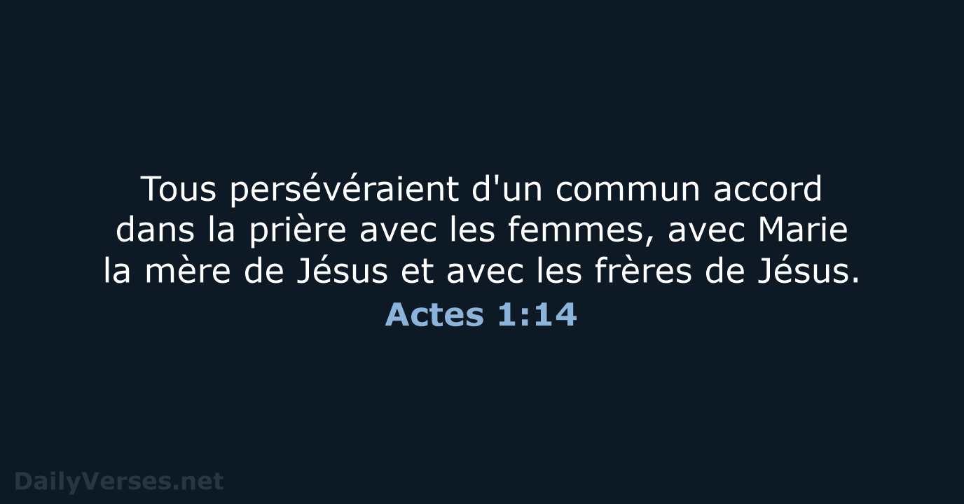 Actes 1:14 - SG21