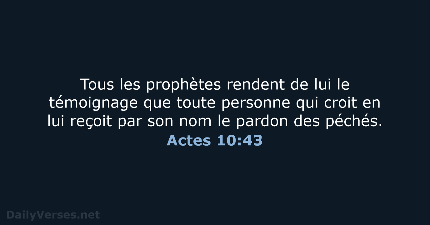 Actes 10:43 - SG21