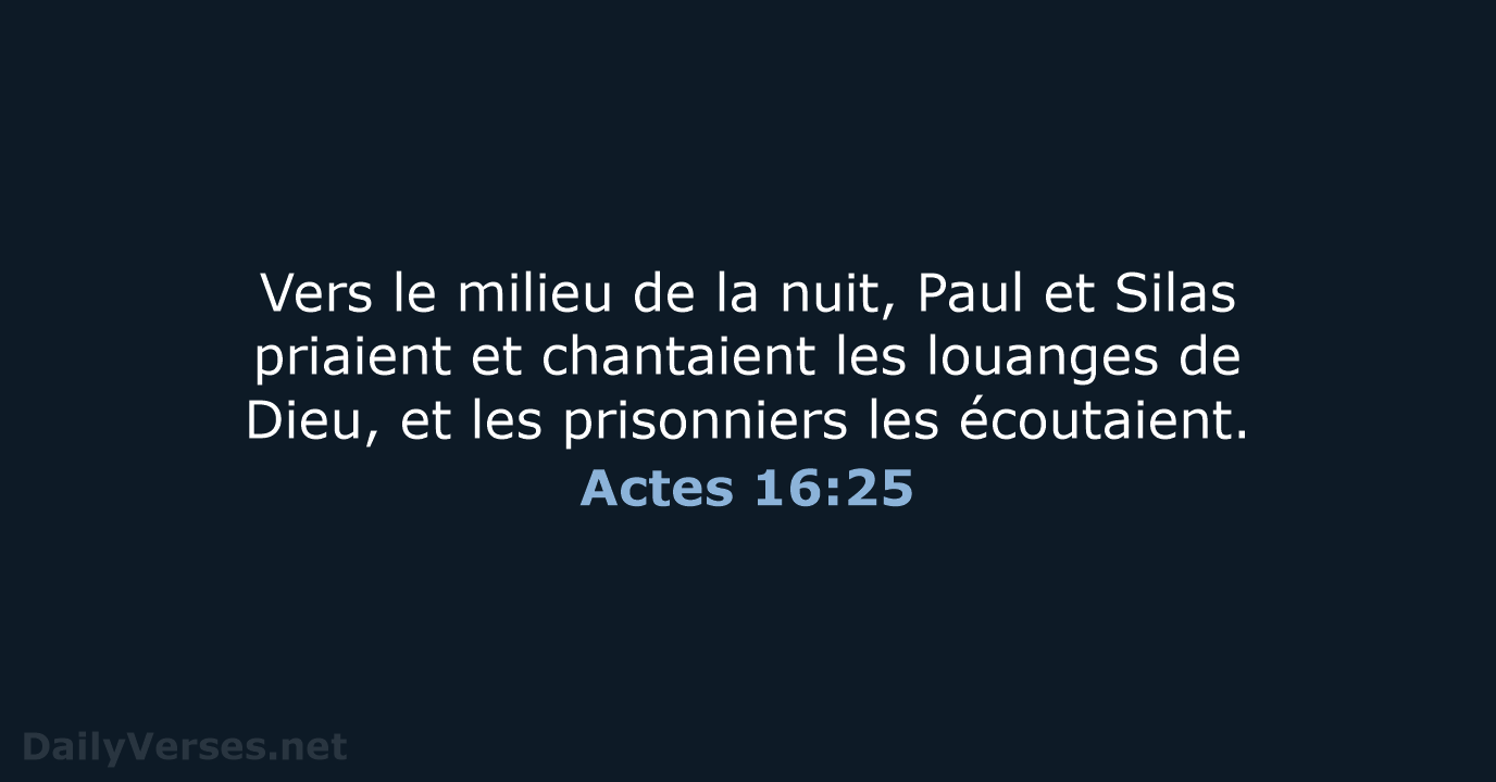 Actes 16:25 - SG21