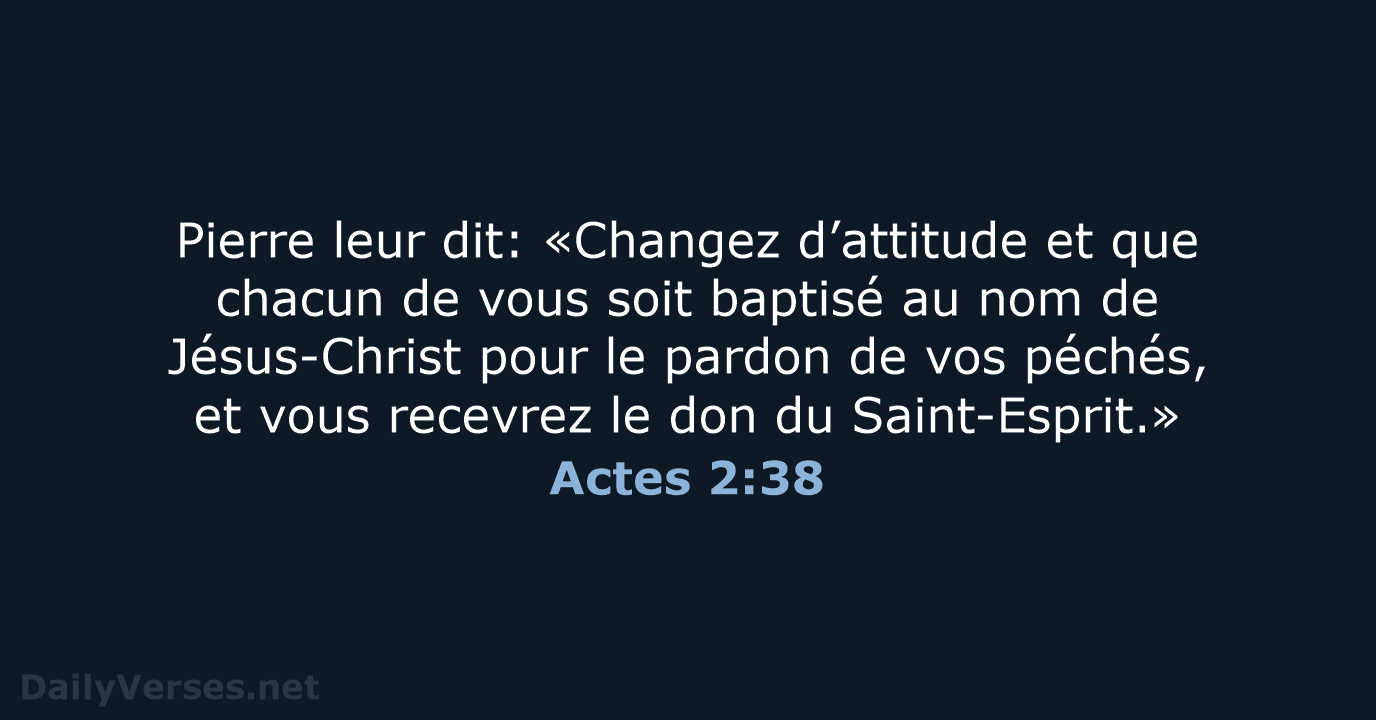 Actes 2:38 - SG21