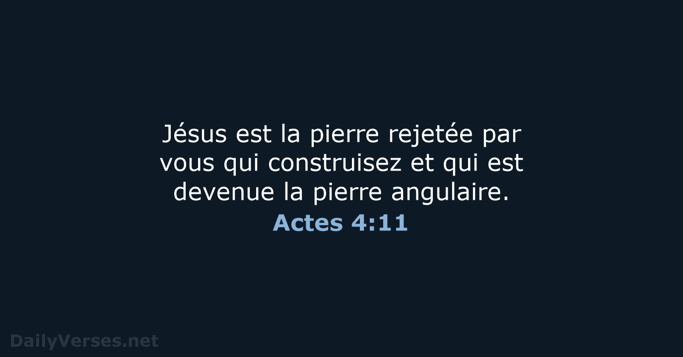 Actes 4:11 - SG21