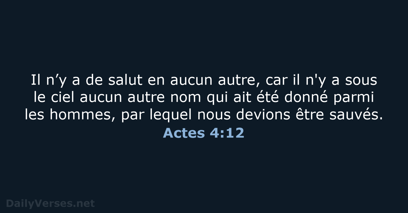 Actes 4:12 - SG21