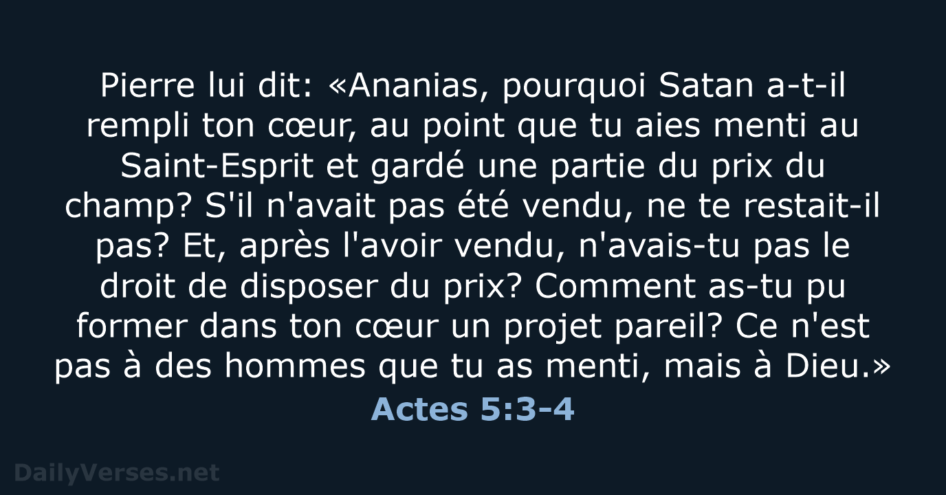 Actes 5:3-4 - SG21