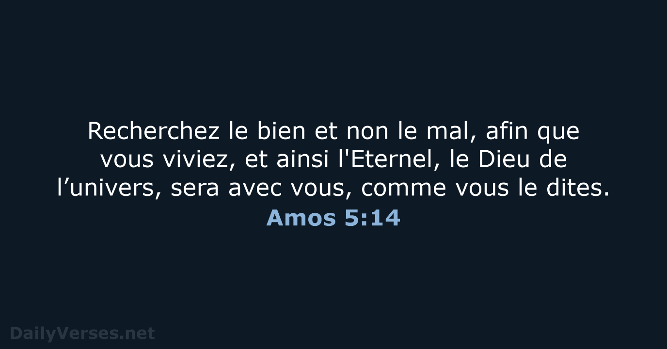 Amos 5:14 - SG21