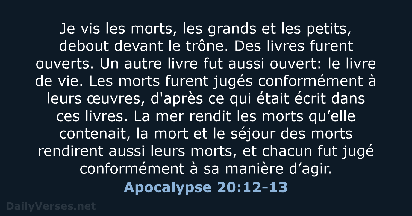 Apocalypse 20:12-13 - SG21