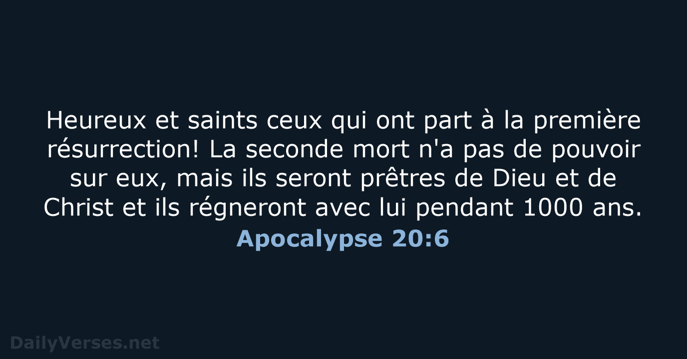 Apocalypse 20:6 - SG21
