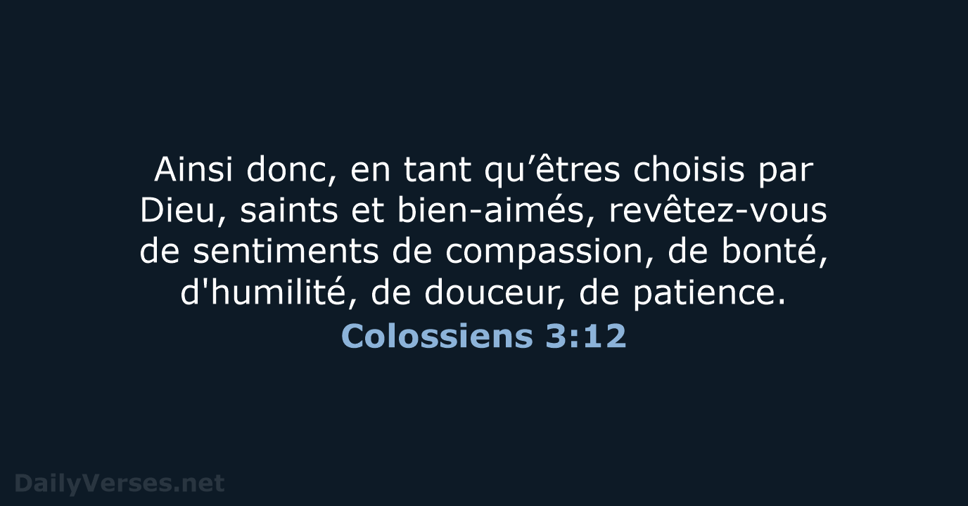 Colossiens 3:12 - SG21