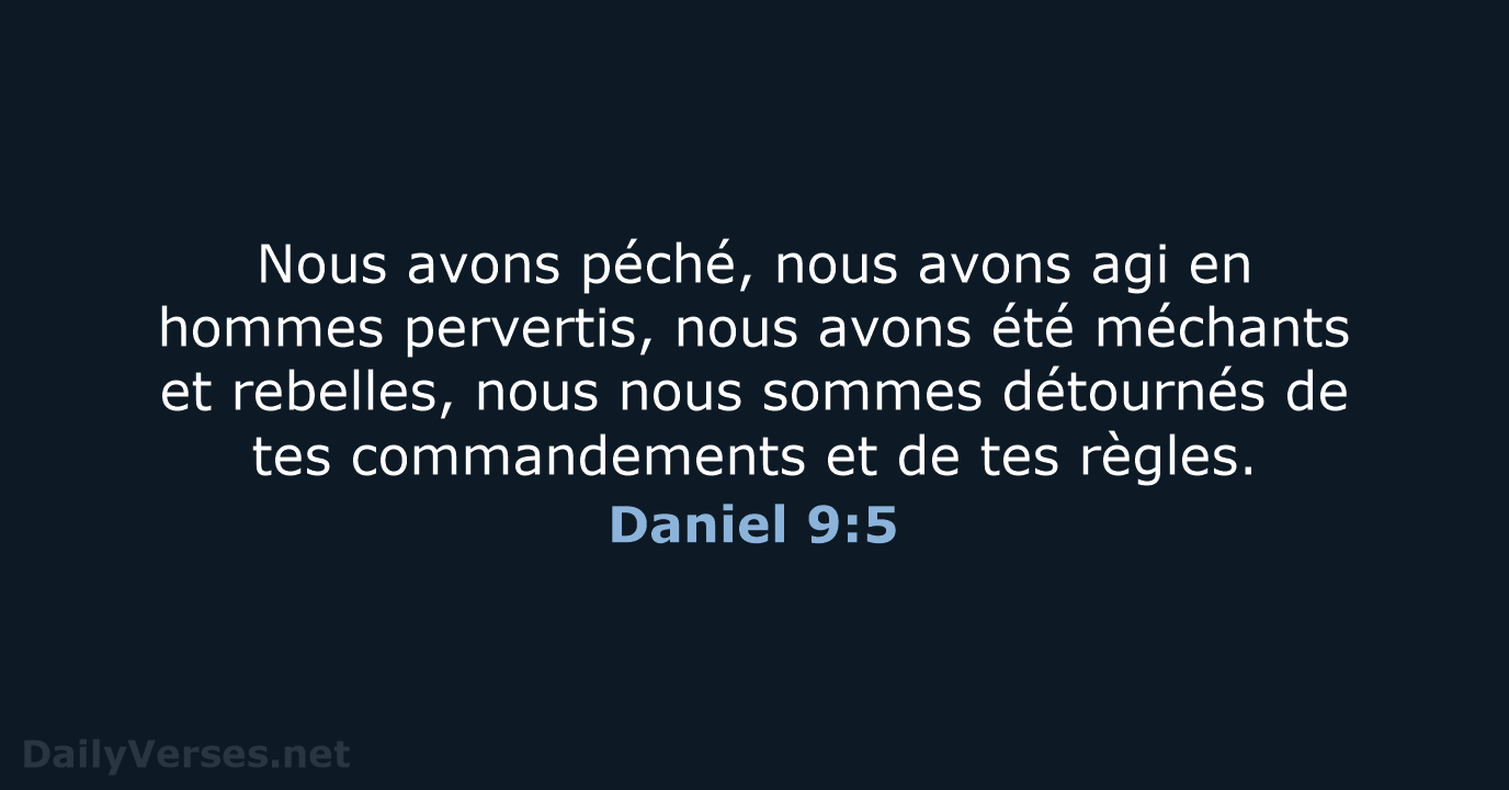 Daniel 9:5 - SG21