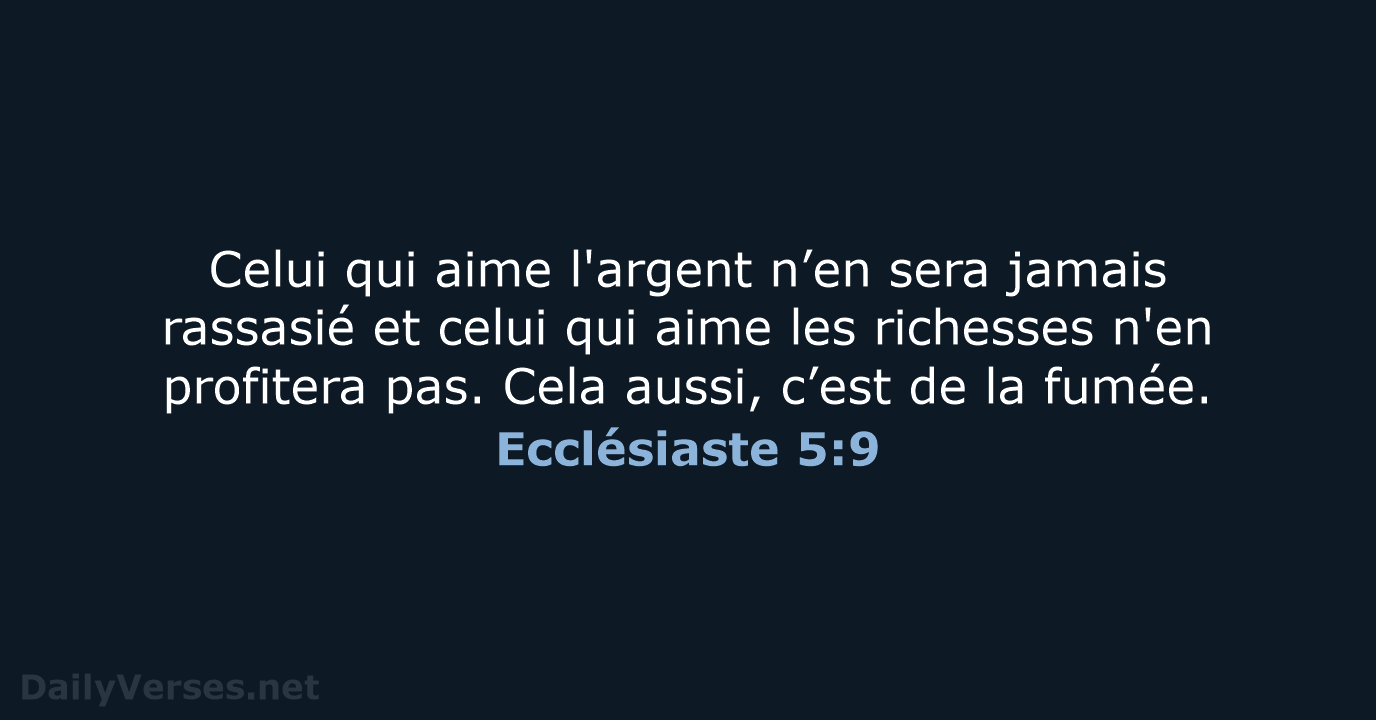Ecclésiaste 5:9 - SG21