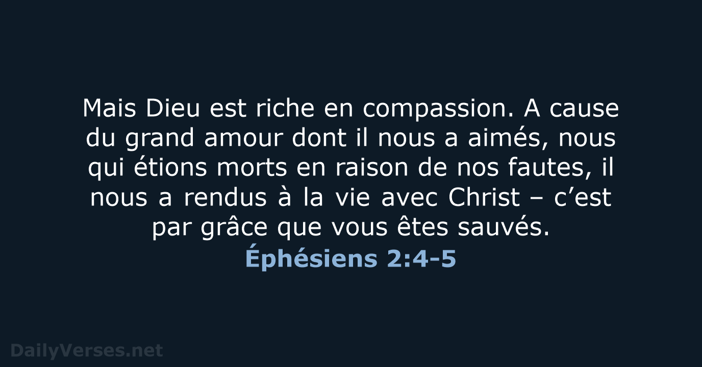 Éphésiens 2:4-5 - SG21