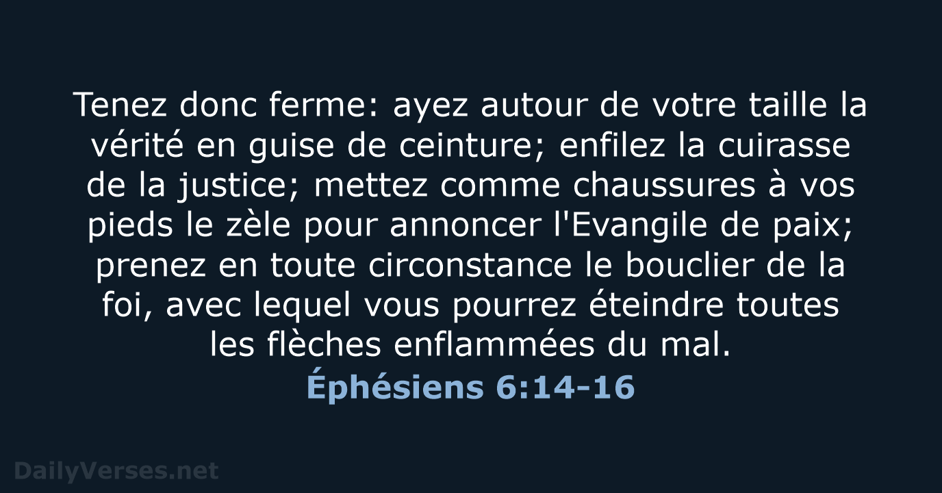Éphésiens 6:14-16 - SG21
