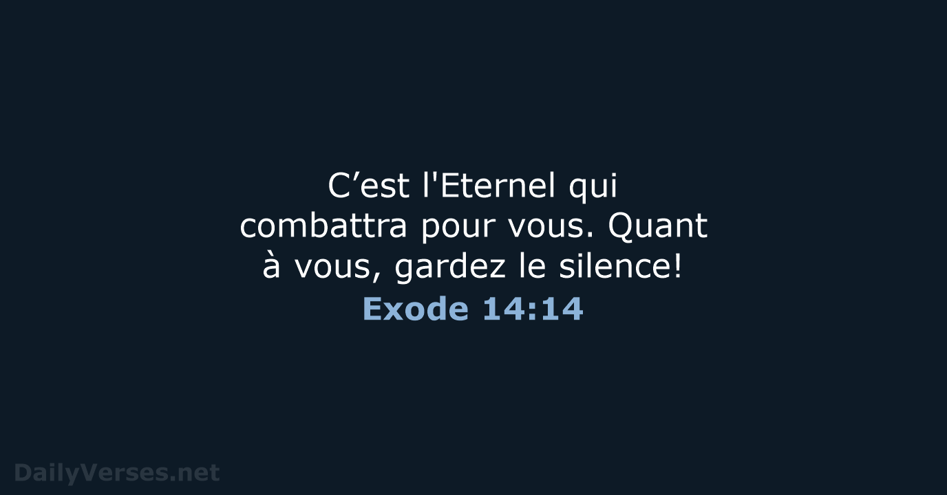 Exode 14:14 - SG21