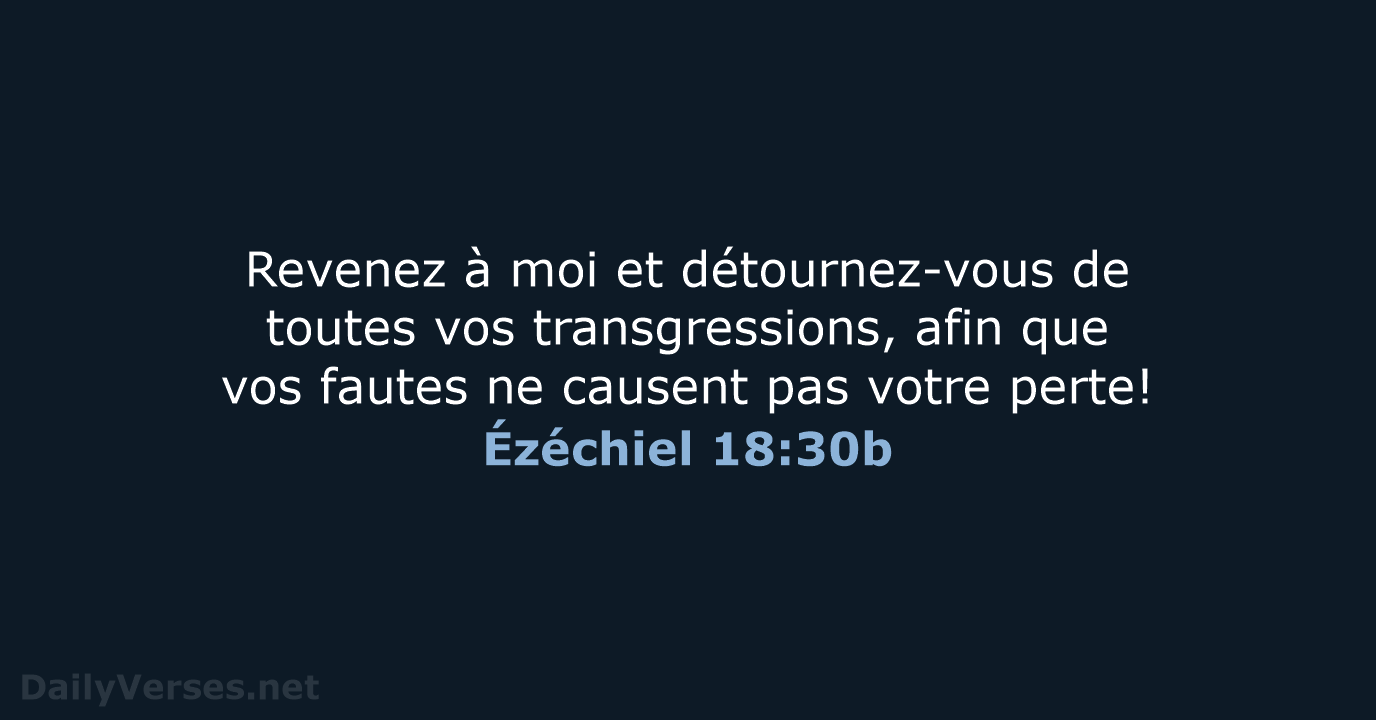 Ézéchiel 18:30b - SG21