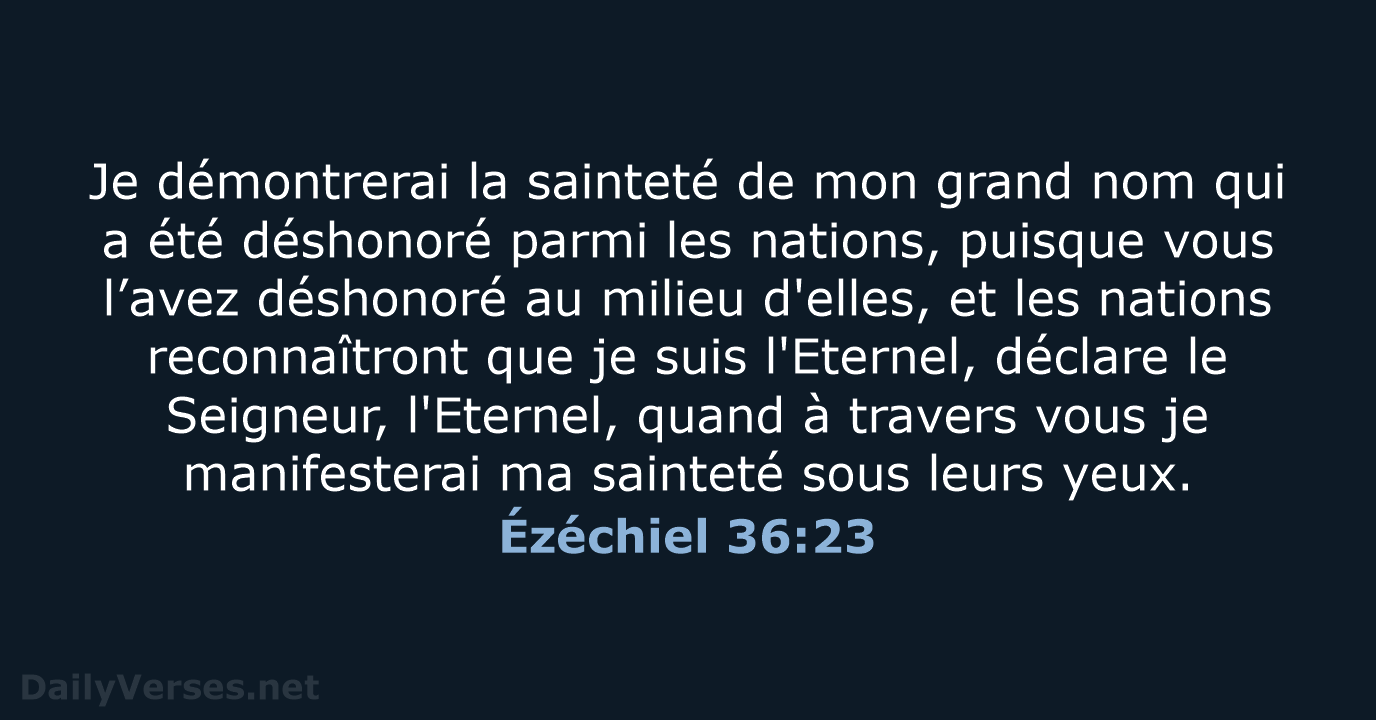 Ézéchiel 36:23 - SG21