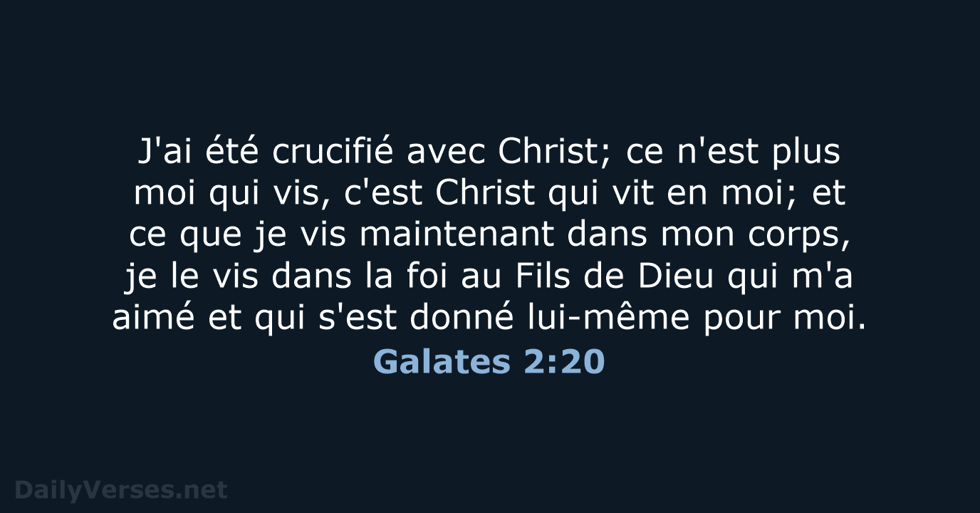 Galates 2:20 - SG21