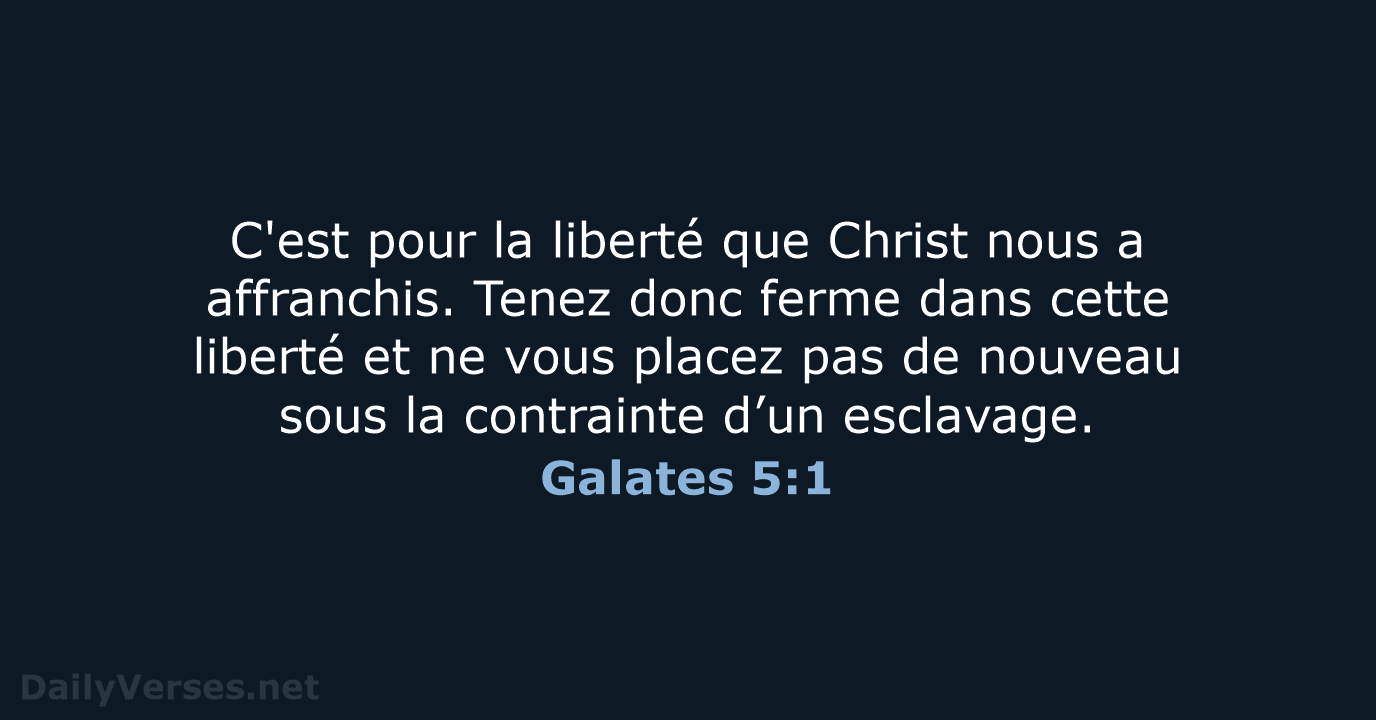 Galates 5:1 - SG21