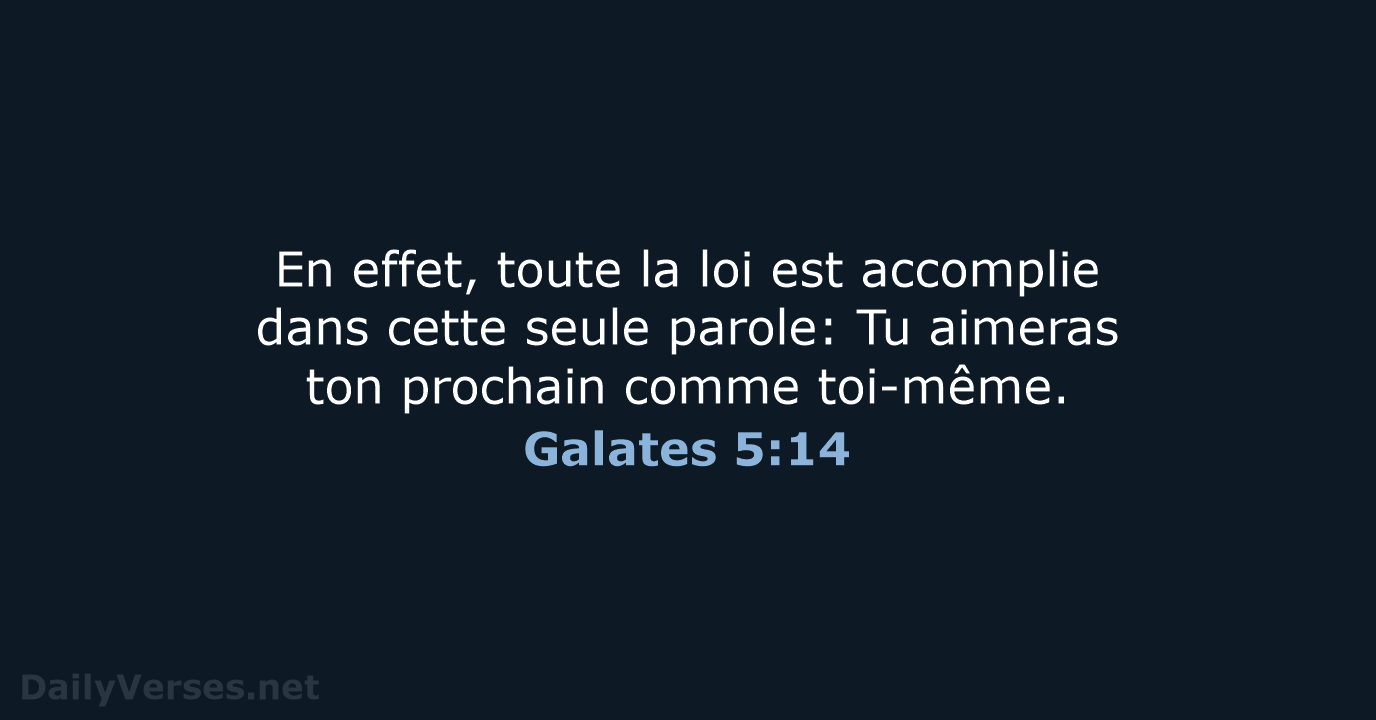 Galates 5:14 - SG21