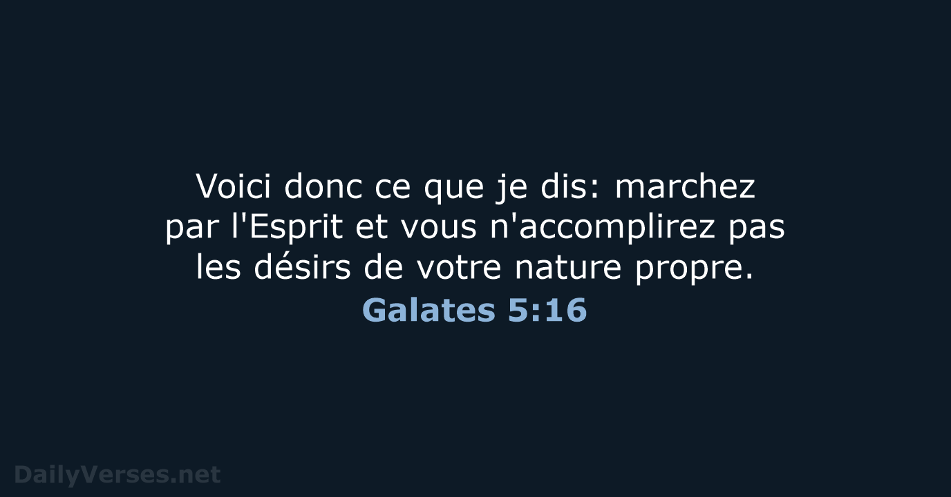 Galates 5:16 - SG21