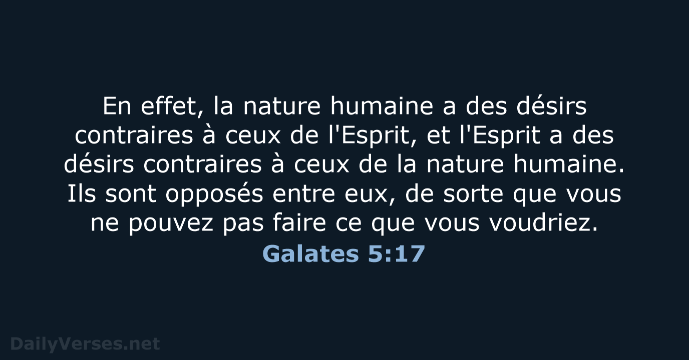 Galates 5:17 - SG21