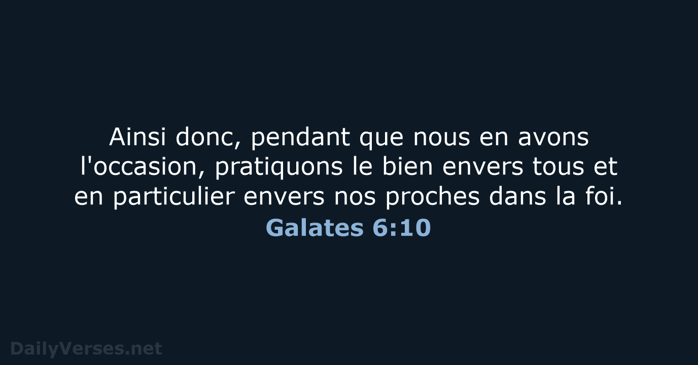 Galates 6:10 - SG21
