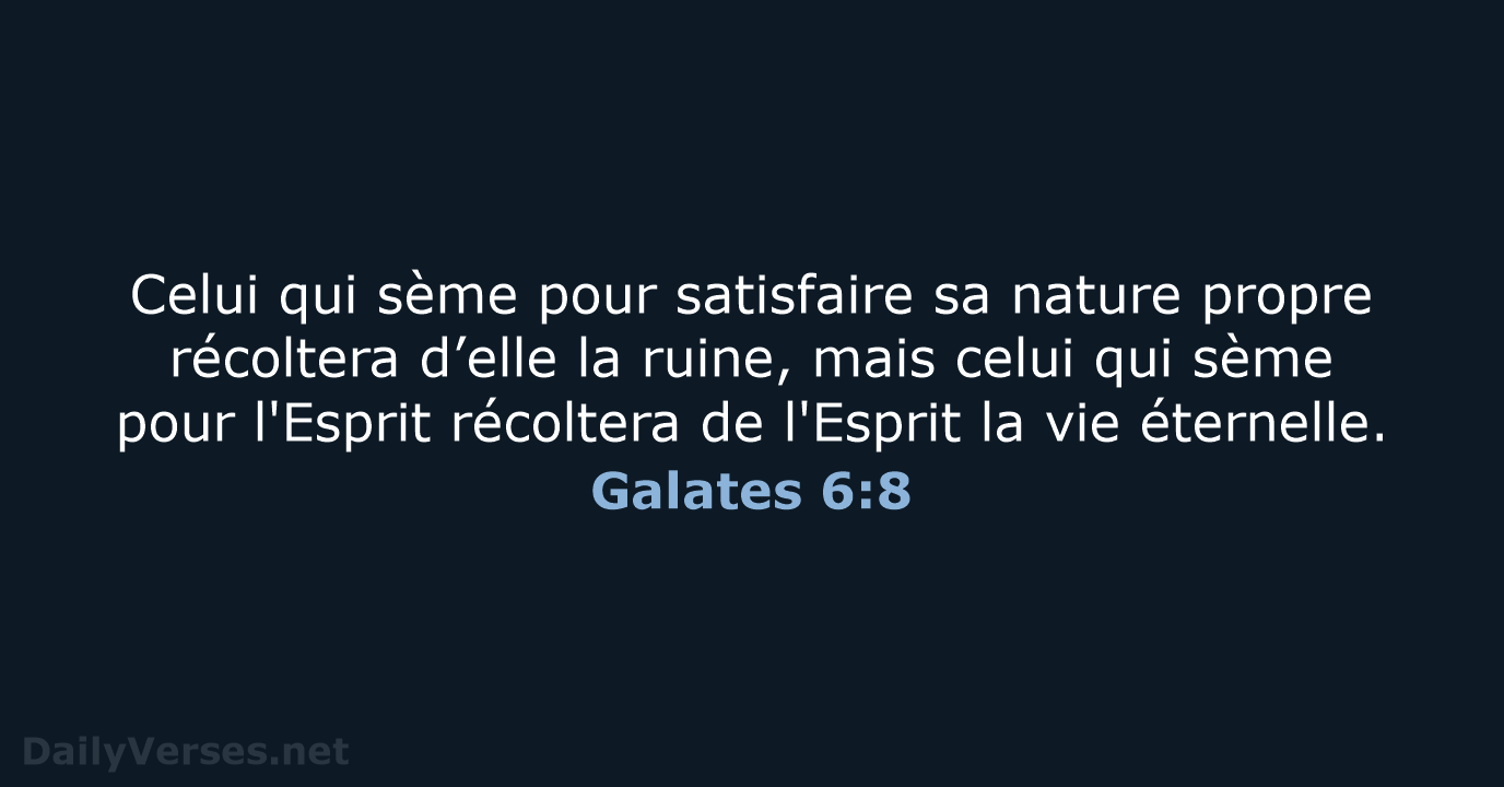 Galates 6:8 - SG21