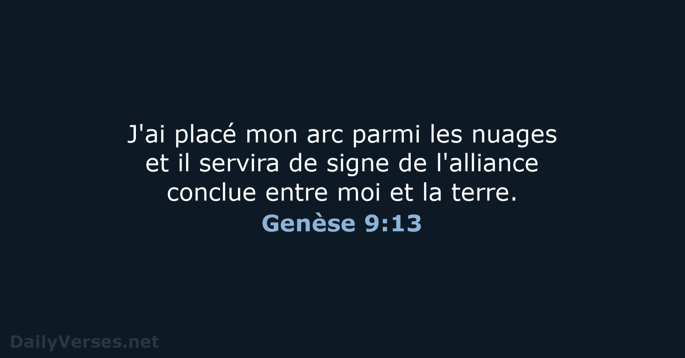 Genèse 9:13 - SG21